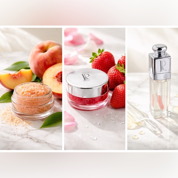 BNWT La Prestige Paris Awakening Glow Lip Trio Scrub Mask Oil Luxury Set - Picture 4 of 9